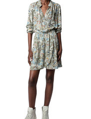 Zadig & Voltaire - RINKA SOFT BRITISH FLOWERS - shirt dresses - kaki - 5