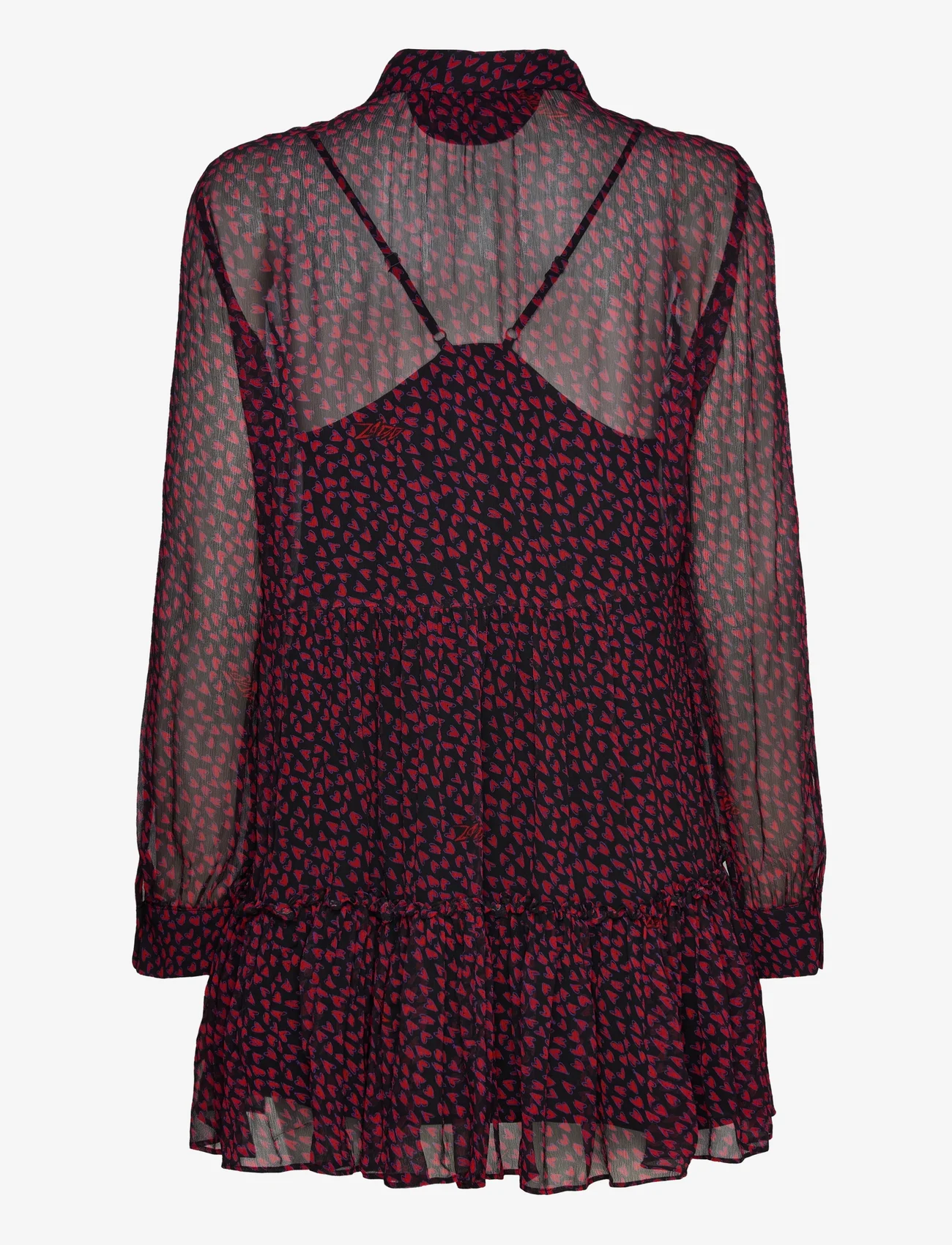 Zadig & Voltaire - RAZYELE MOUSSELINE CRUSH - marškinių tipo suknelės - noir - 1