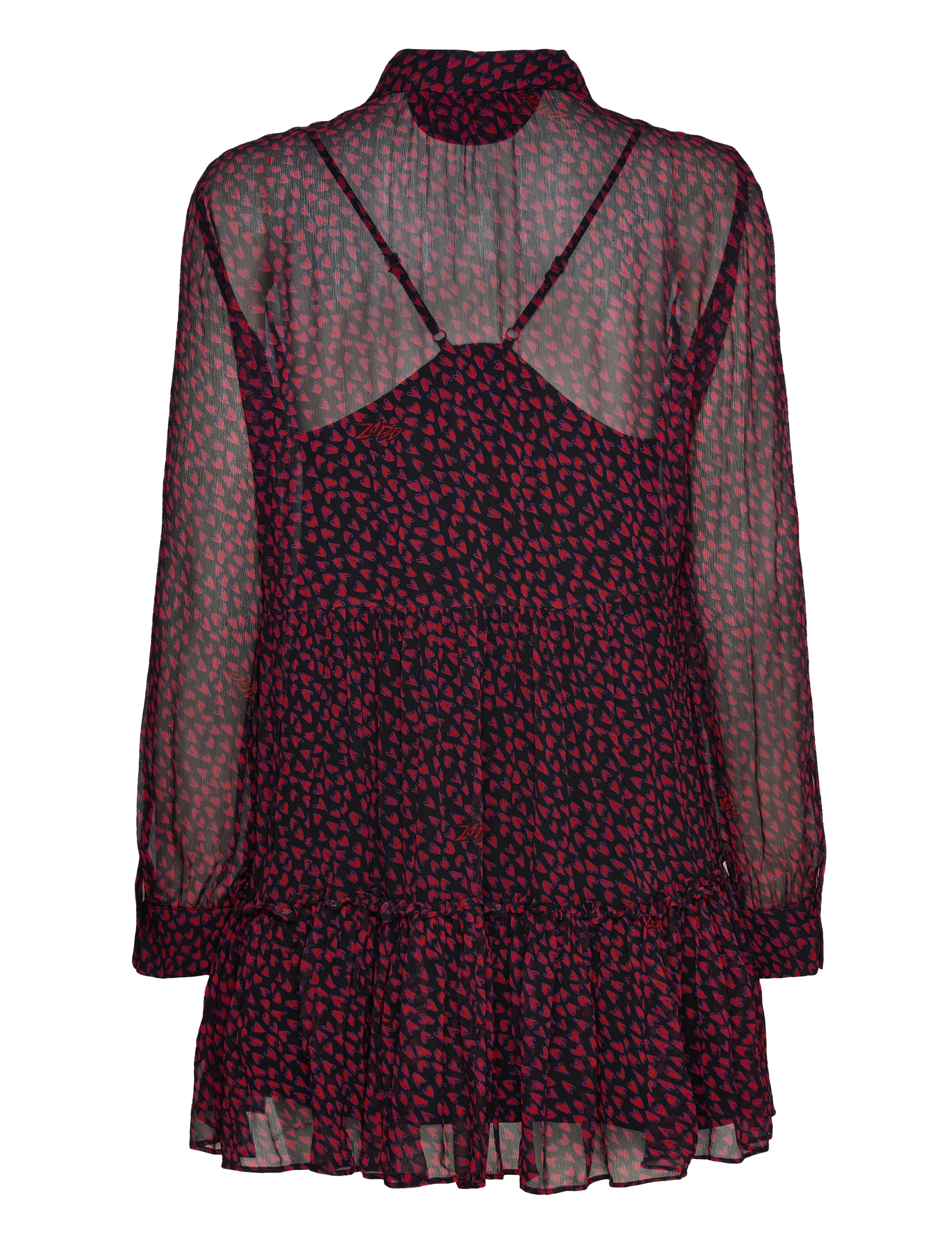 Zadig & Voltaire - RAZYELE MOUSSELINE CRUSH - skjortekjoler - noir - 2