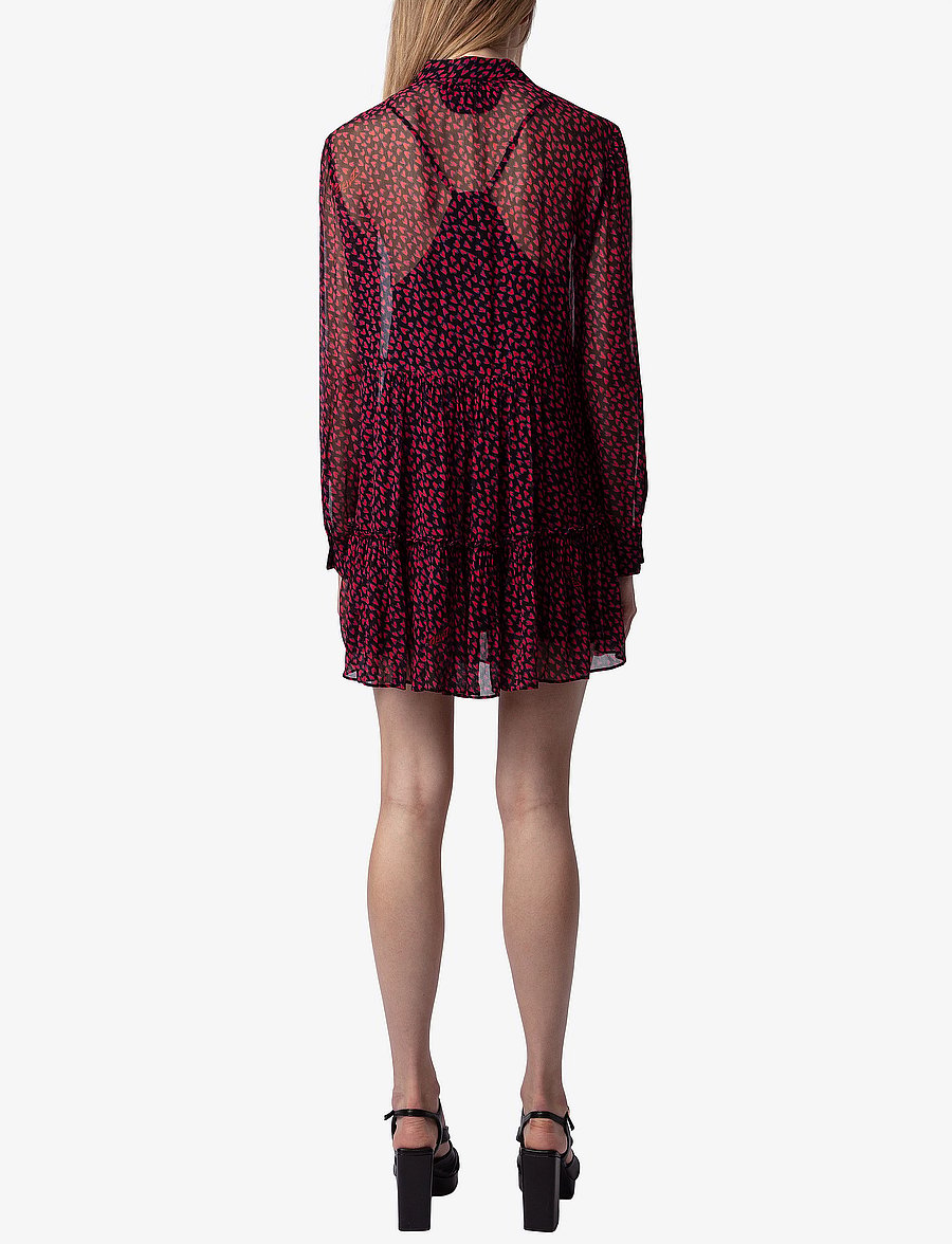 Zadig & Voltaire - RAZYELE MOUSSELINE CRUSH - shirt dresses - noir - 5