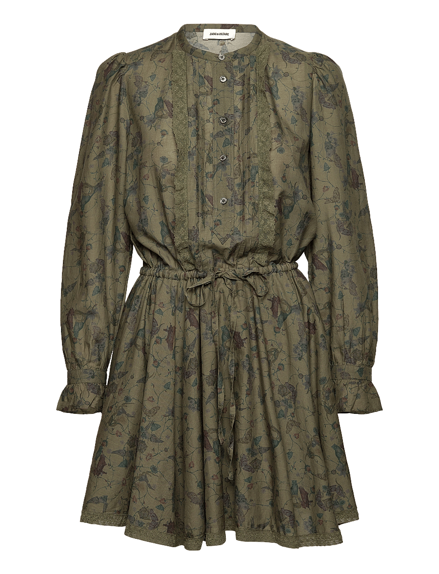 Zadig & Voltaire - RANIL TOMBOY HOLLY - robes chemises - kaki - 0