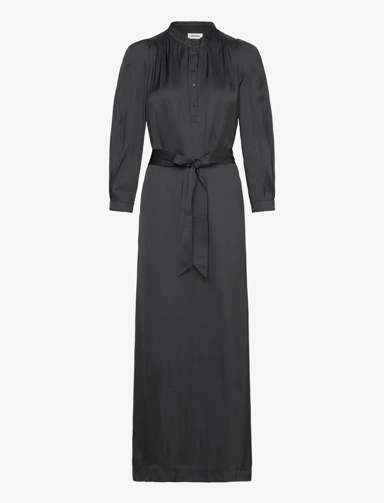 Zadig & Voltaire - RITCHIL SATIN - marškinių tipo suknelės - noir - 0