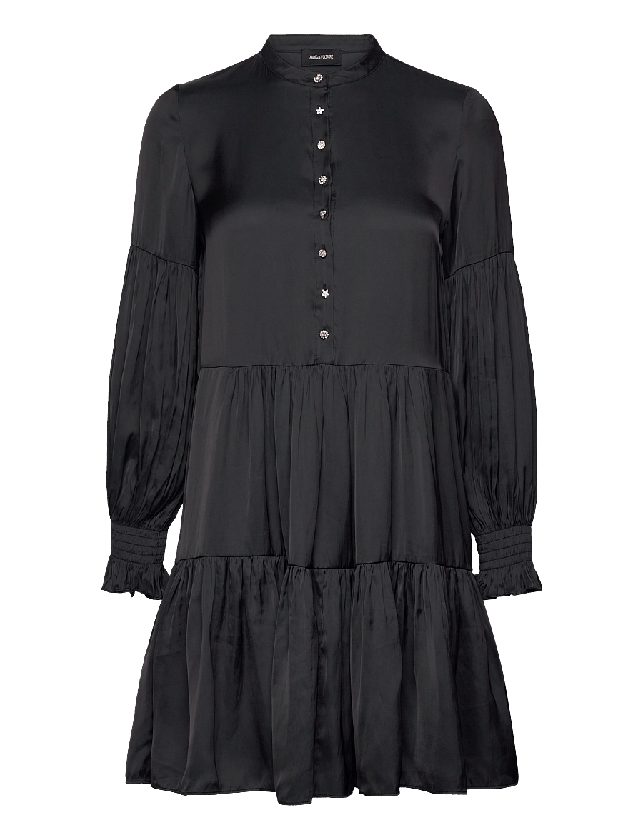 Zadig & Voltaire - RANDY SATIN - korte kjoler - black - 1