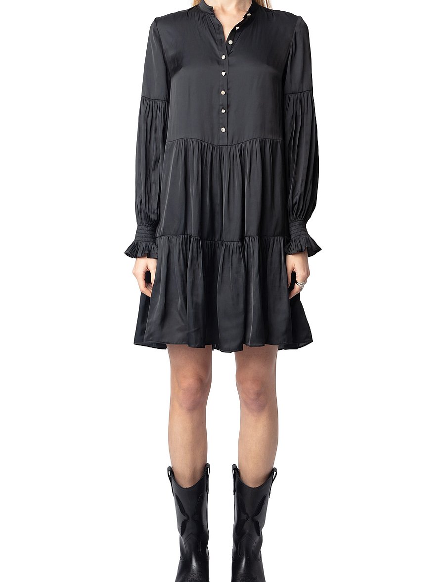 Zadig & Voltaire - RANDY SATIN - korte kjoler - black - 3