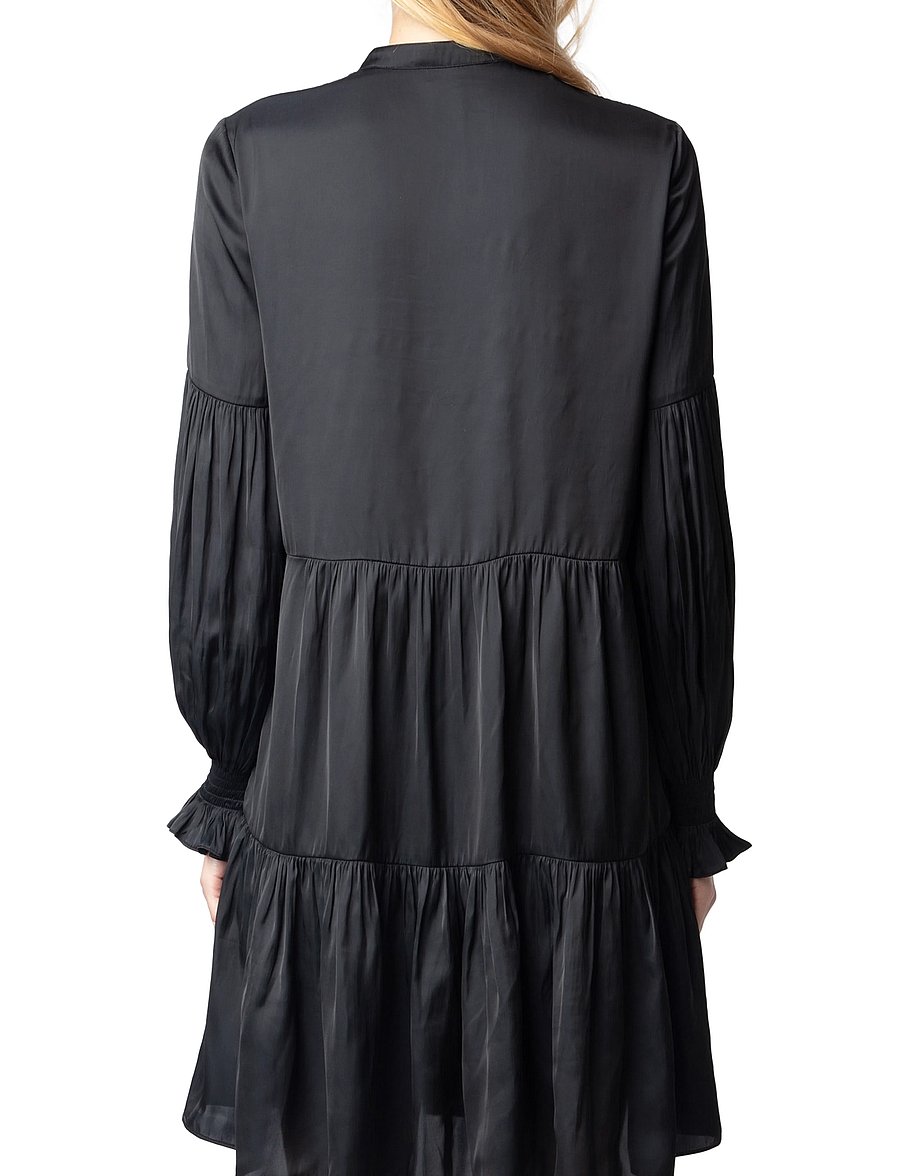 Zadig & Voltaire - RANDY SATIN - korte kjoler - black - 4