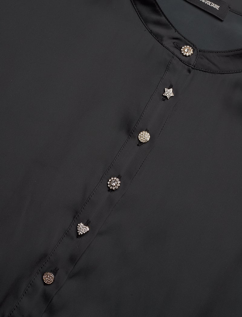 Zadig & Voltaire - RANDY SATIN - kurze kleider - black - 5