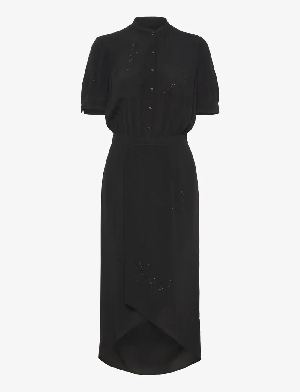 Zadig & Voltaire - RIMAZ SOFT STRASS - robes midi - black - 0