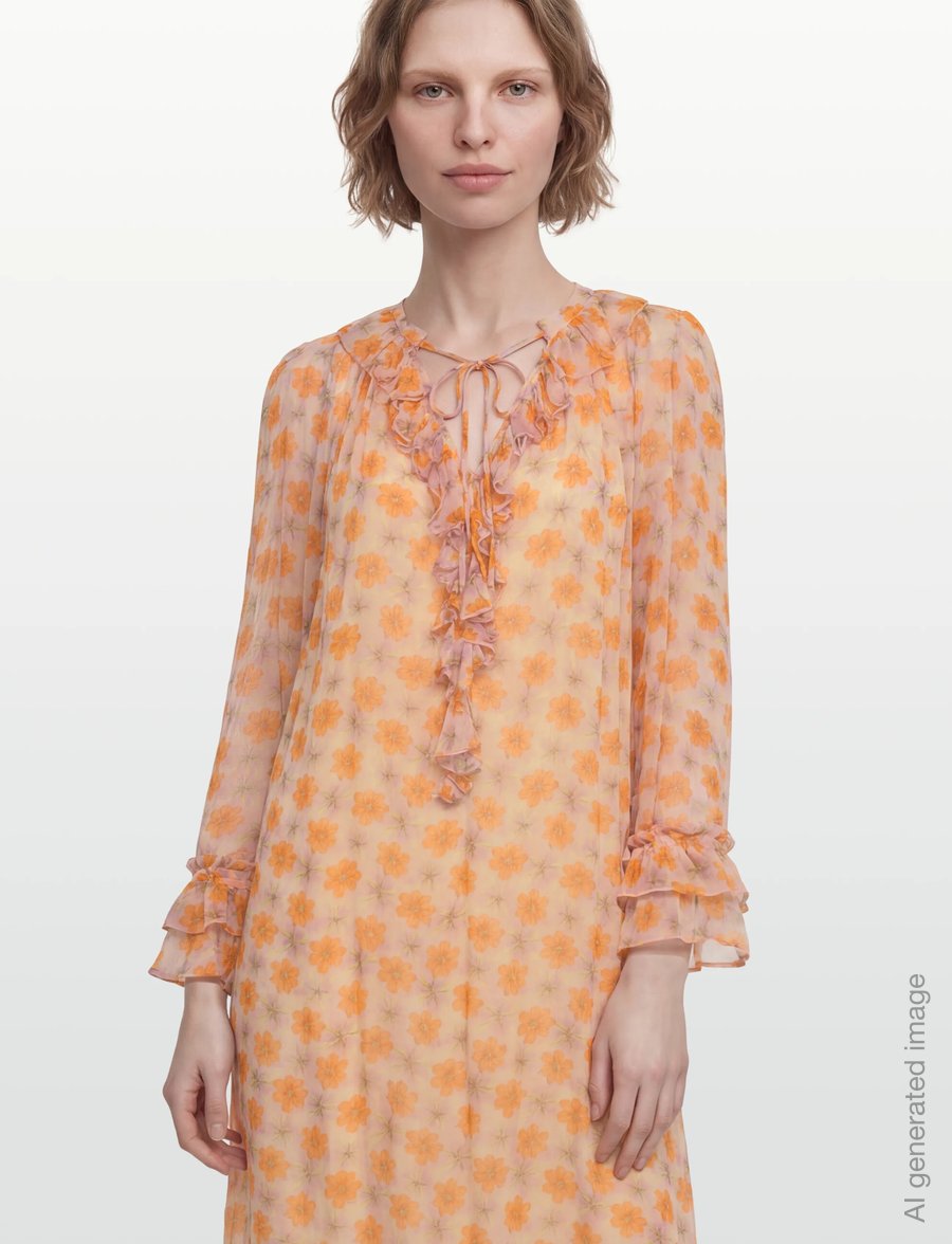 Zadig & Voltaire - RALICEL MOUSSELINE FLOWERS - maksikleidid - cream - 4