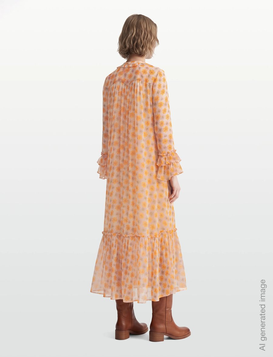 Zadig & Voltaire - RALICEL MOUSSELINE FLOWERS - maksikleidid - cream - 5