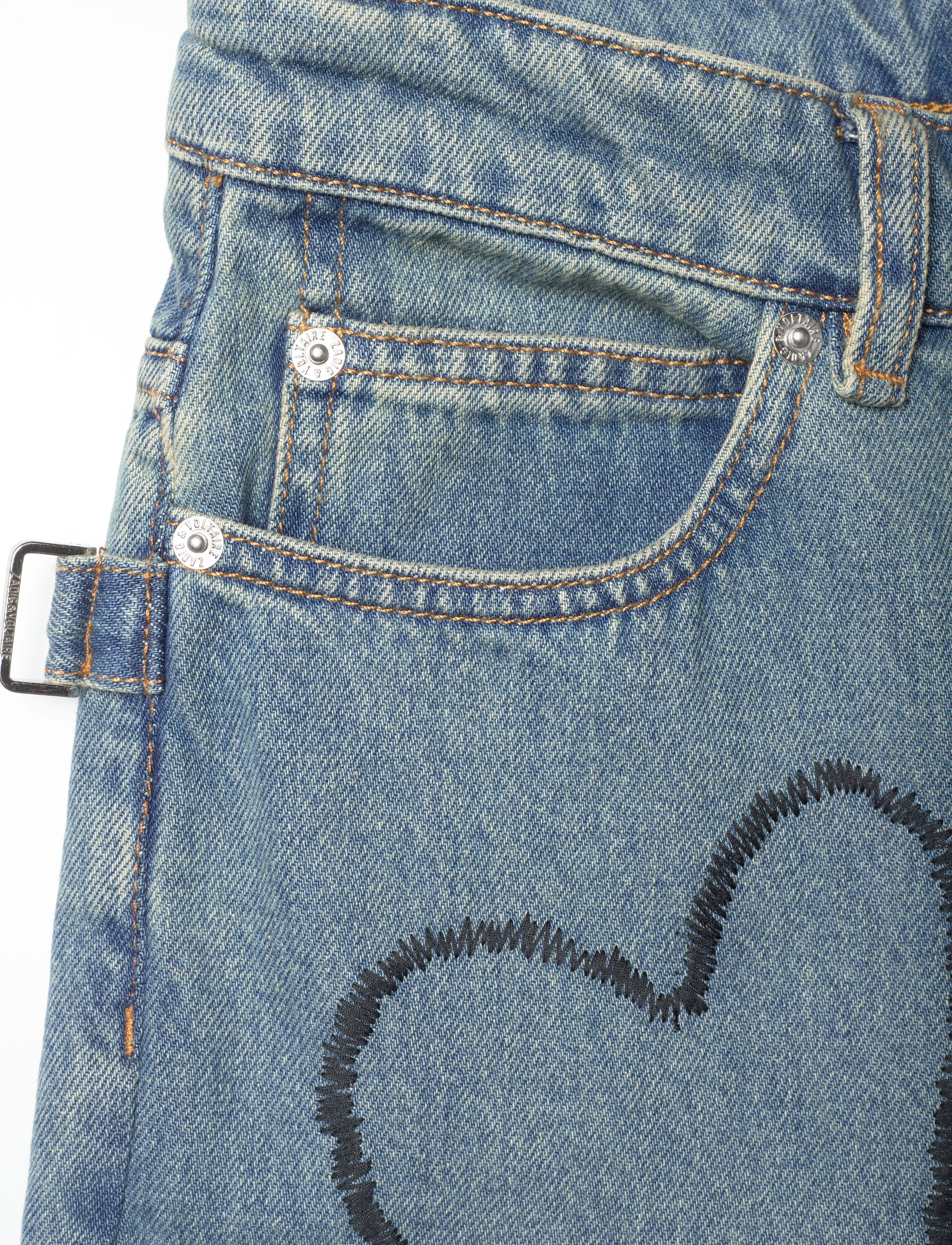 Zadig & Voltaire - ELIO DENIM ECO BROD - gerade jeans - light blue - 2