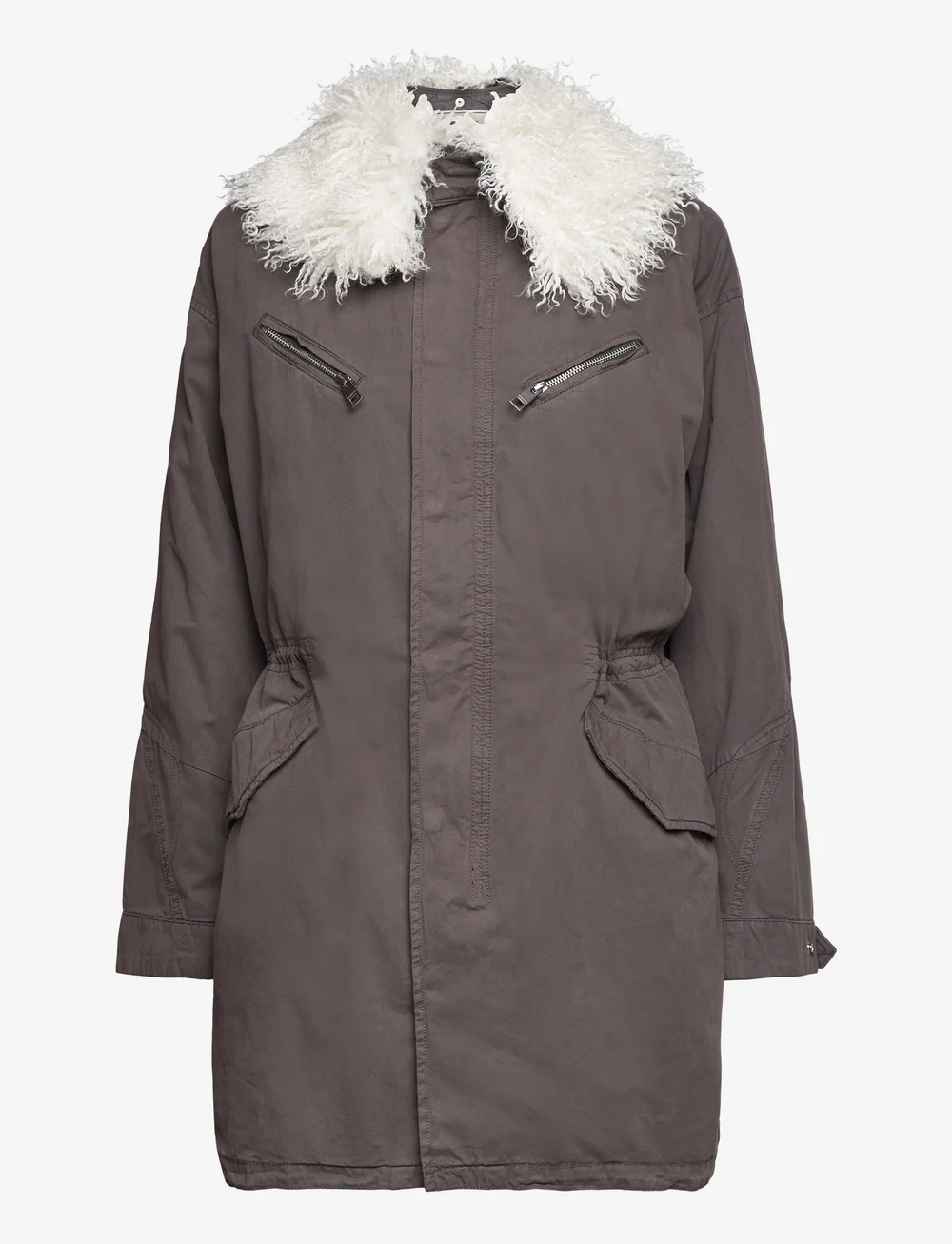 Zadig & Voltaire - KIDEA COTON LAVE - parkas - ardoise - 1