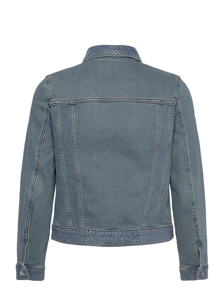 Zadig & Voltaire - KIOKY DENIM ECO STRASS - frühlingsjacken - light blue - 1