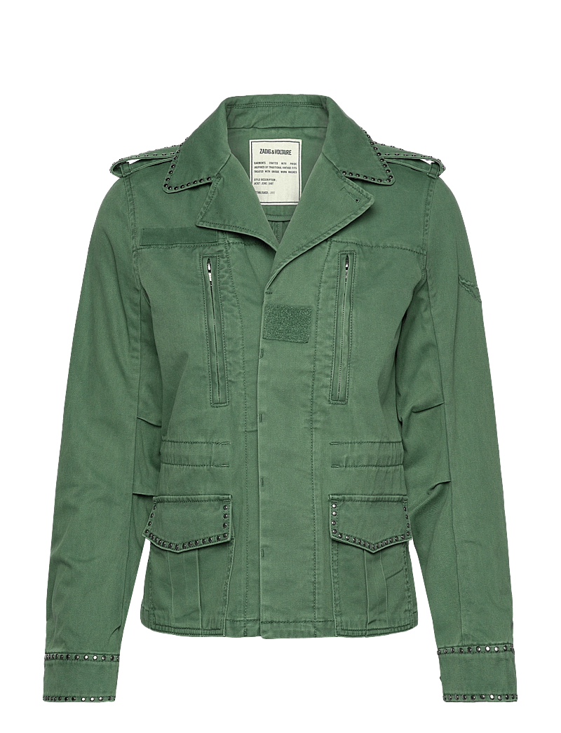 Zadig & Voltaire - KLIMI COTON LAVE STUDS - coriander - 0