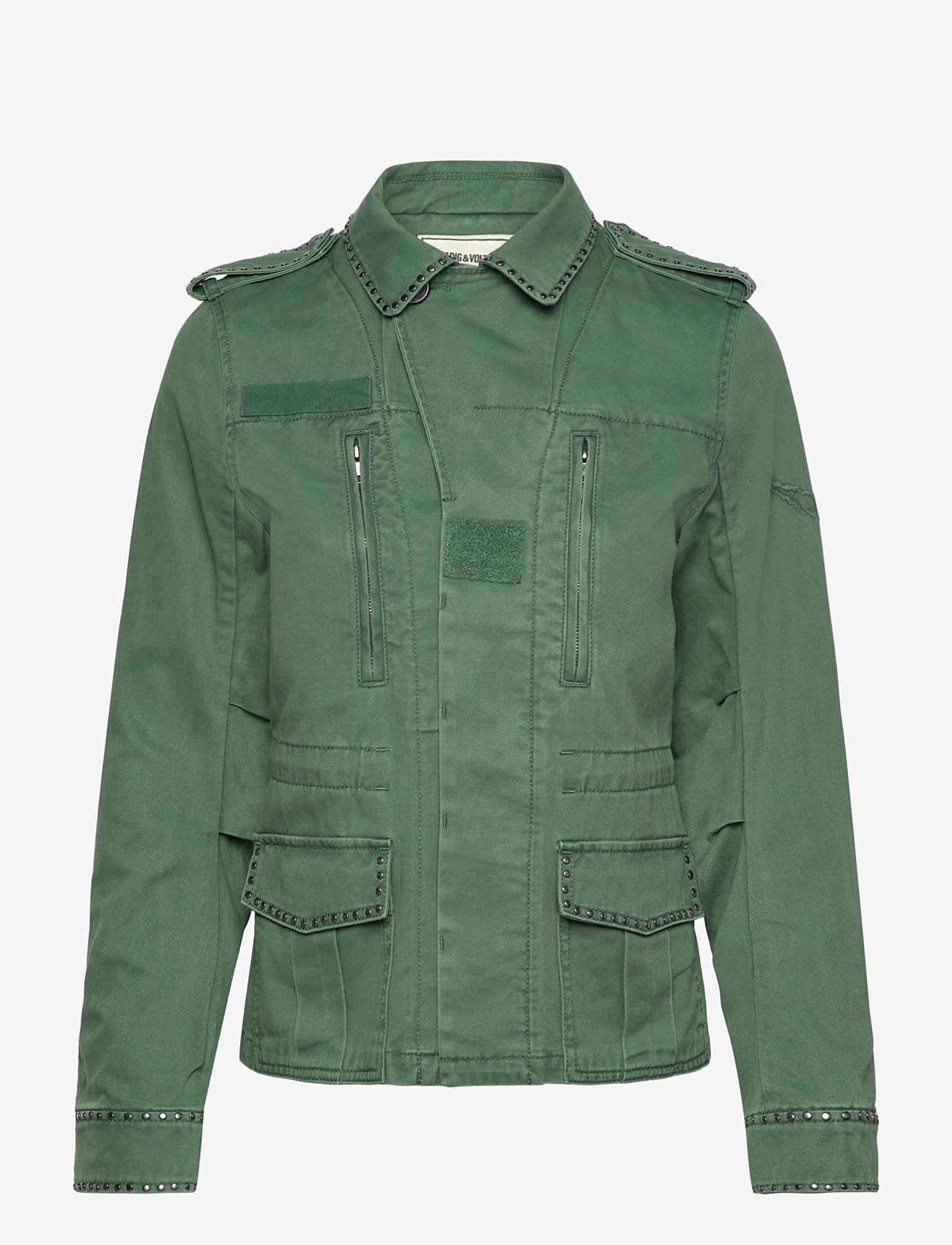 Zadig & Voltaire - KLIMI COTON LAVE STUDS - utilityjackor - coriander - 2