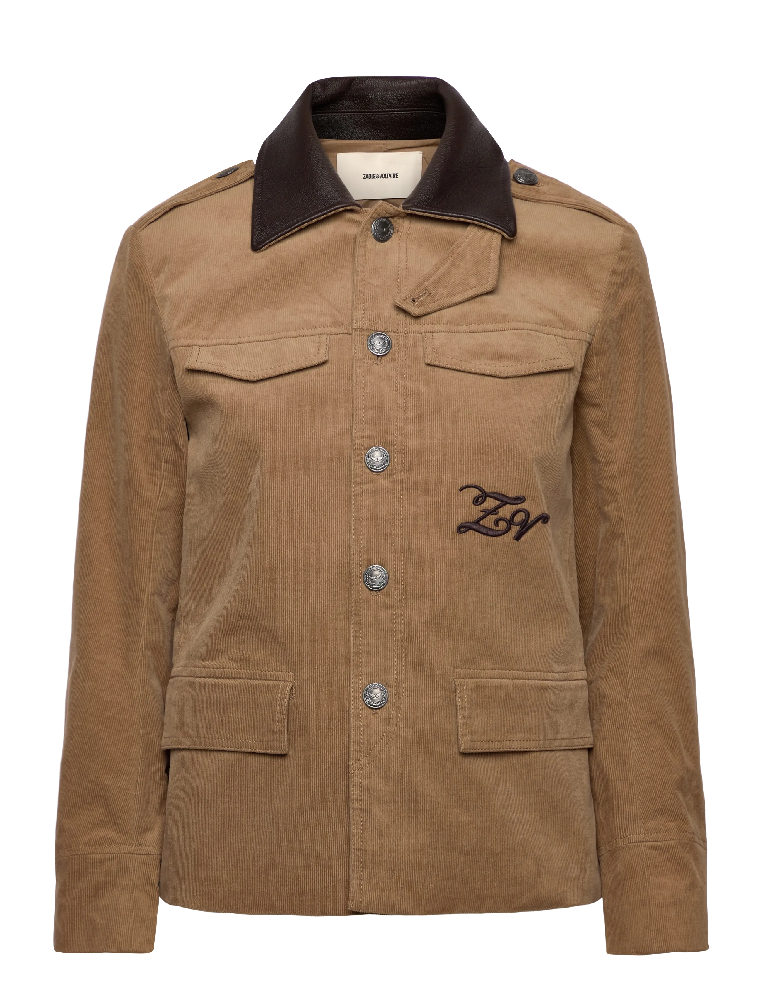 Zadig & Voltaire VERAM CORDUROY - Utility-Jacken - COOKIE / brown
