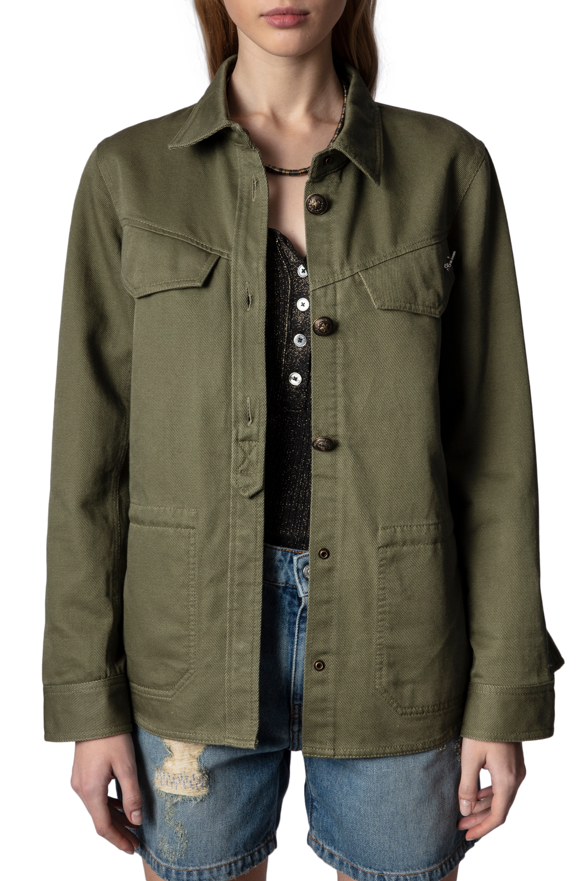 Zadig & Voltaire - TACKL COTON LIN - green - 2