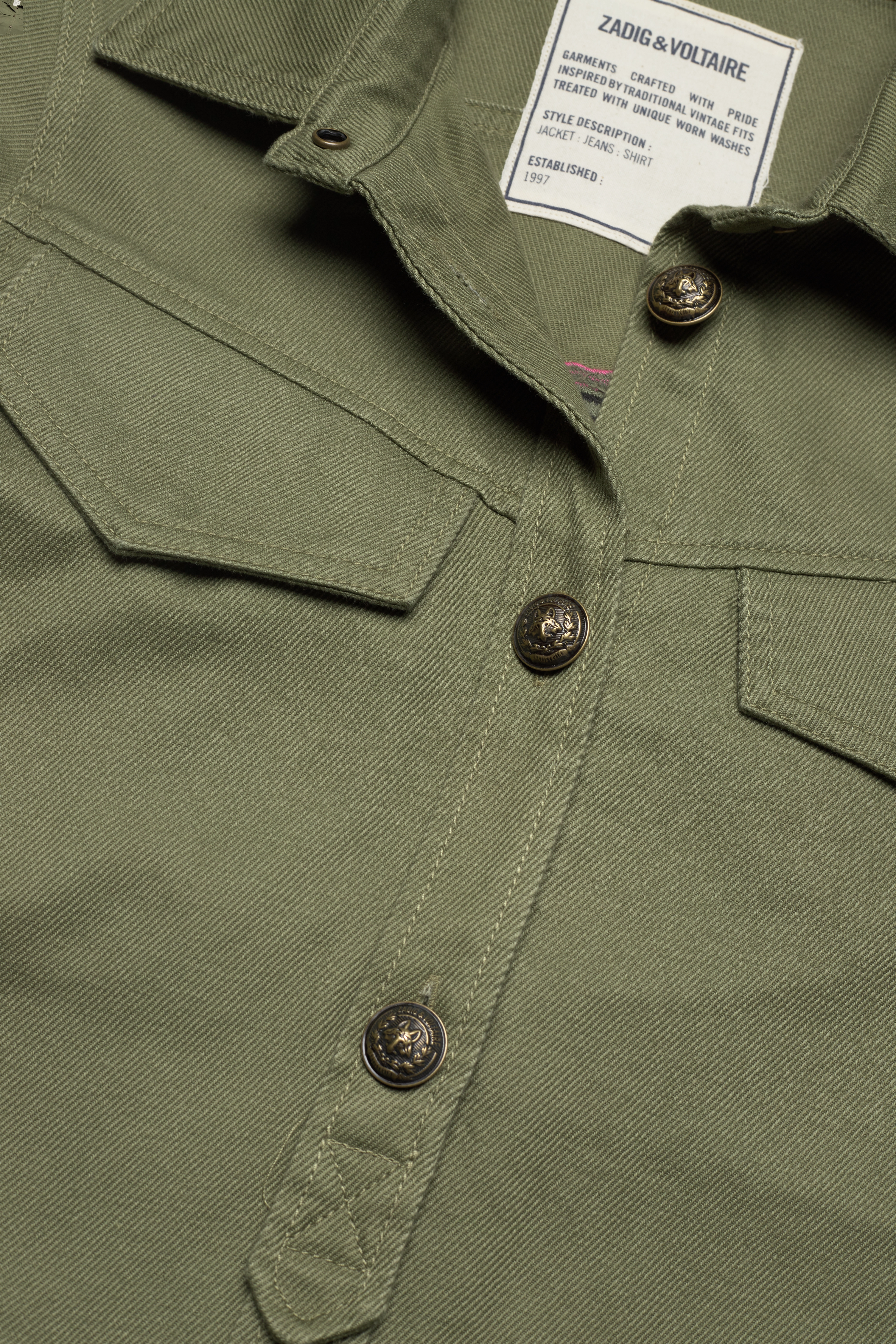 Zadig & Voltaire - TACKL COTON LIN - green - 5