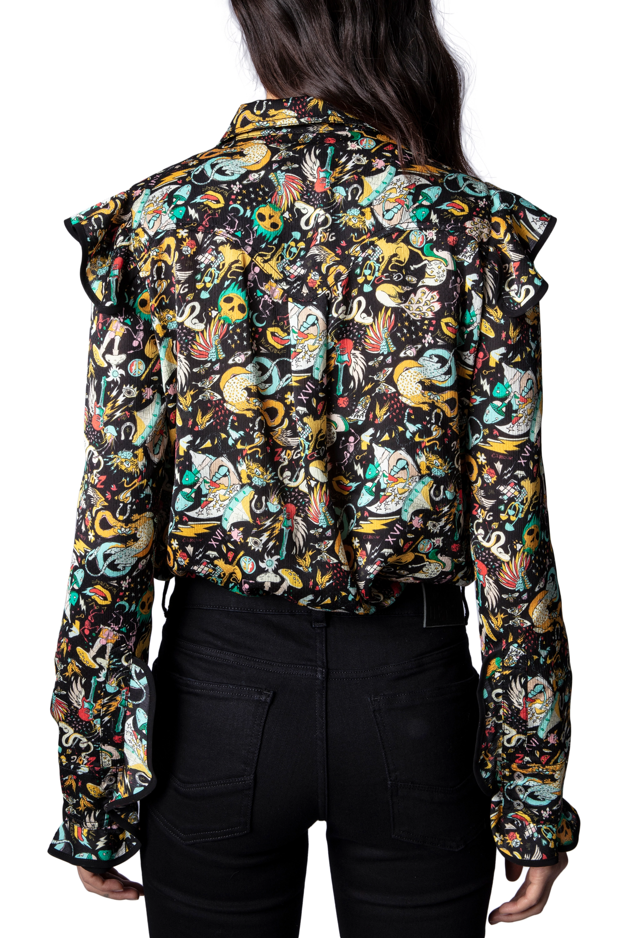 Zadig & Voltaire - TOKYO PLISSE PARTY CIRCUS - black - 3