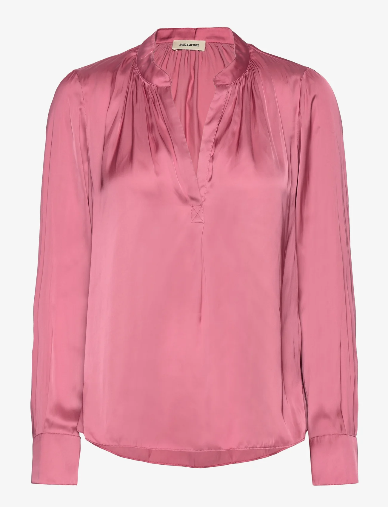 Zadig & Voltaire - TINK SATIN - long-sleeved blouses - old pink - 0