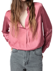 Zadig & Voltaire - TINK SATIN - long-sleeved blouses - old pink - 5