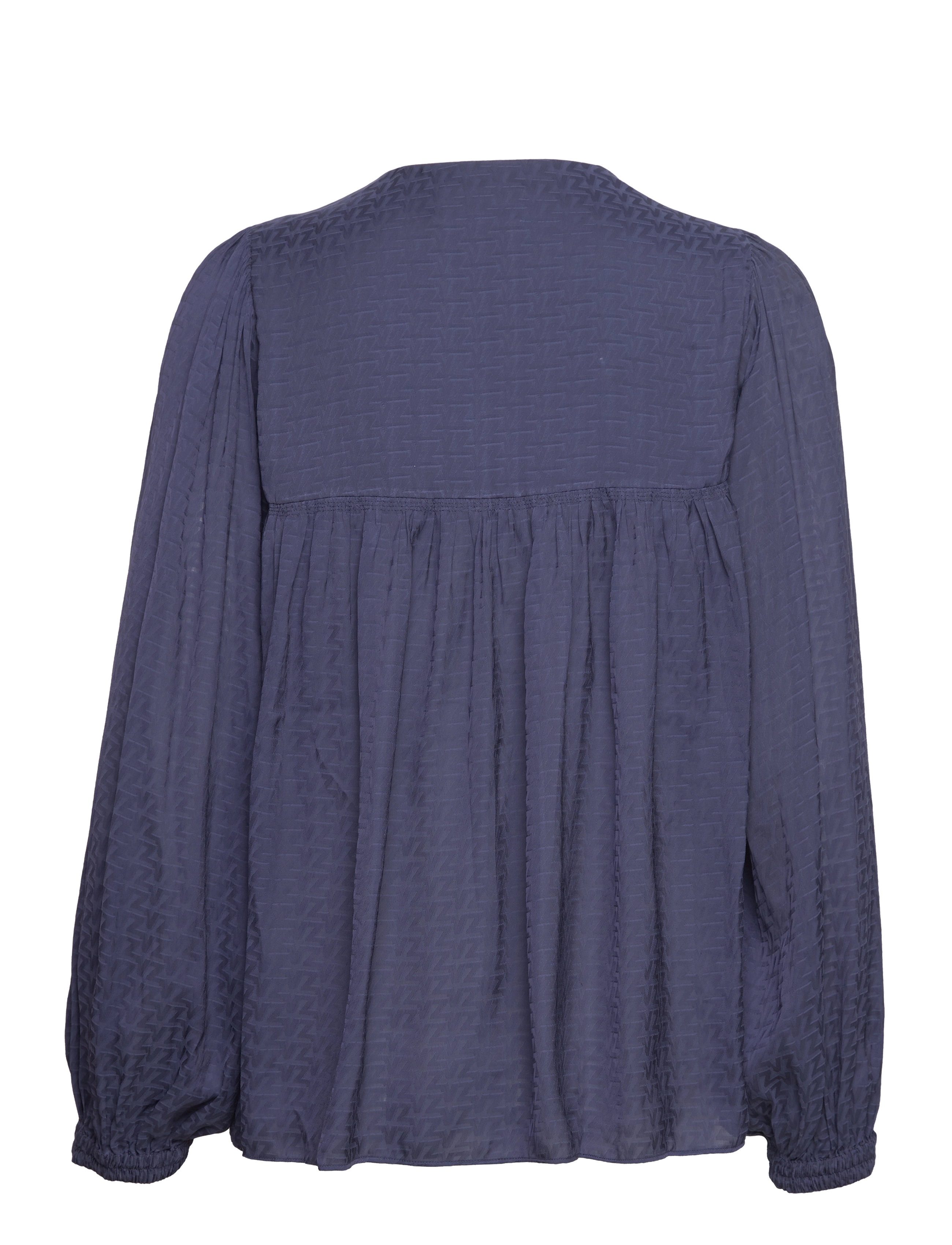 Zadig & Voltaire - TENEW SATIN ZV - langærmede bluser - marine - 2