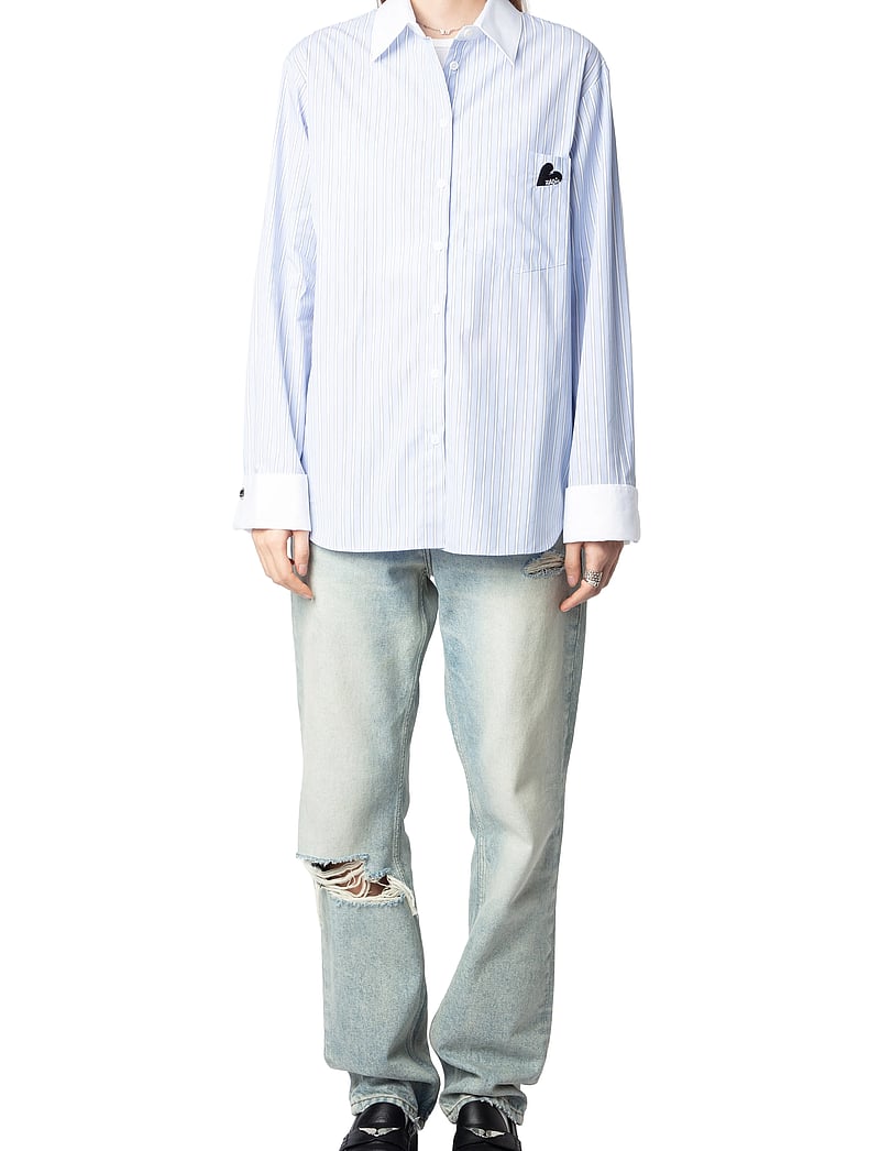 Zadig & Voltaire - MORNING POP - langärmlige hemden - mist - 3