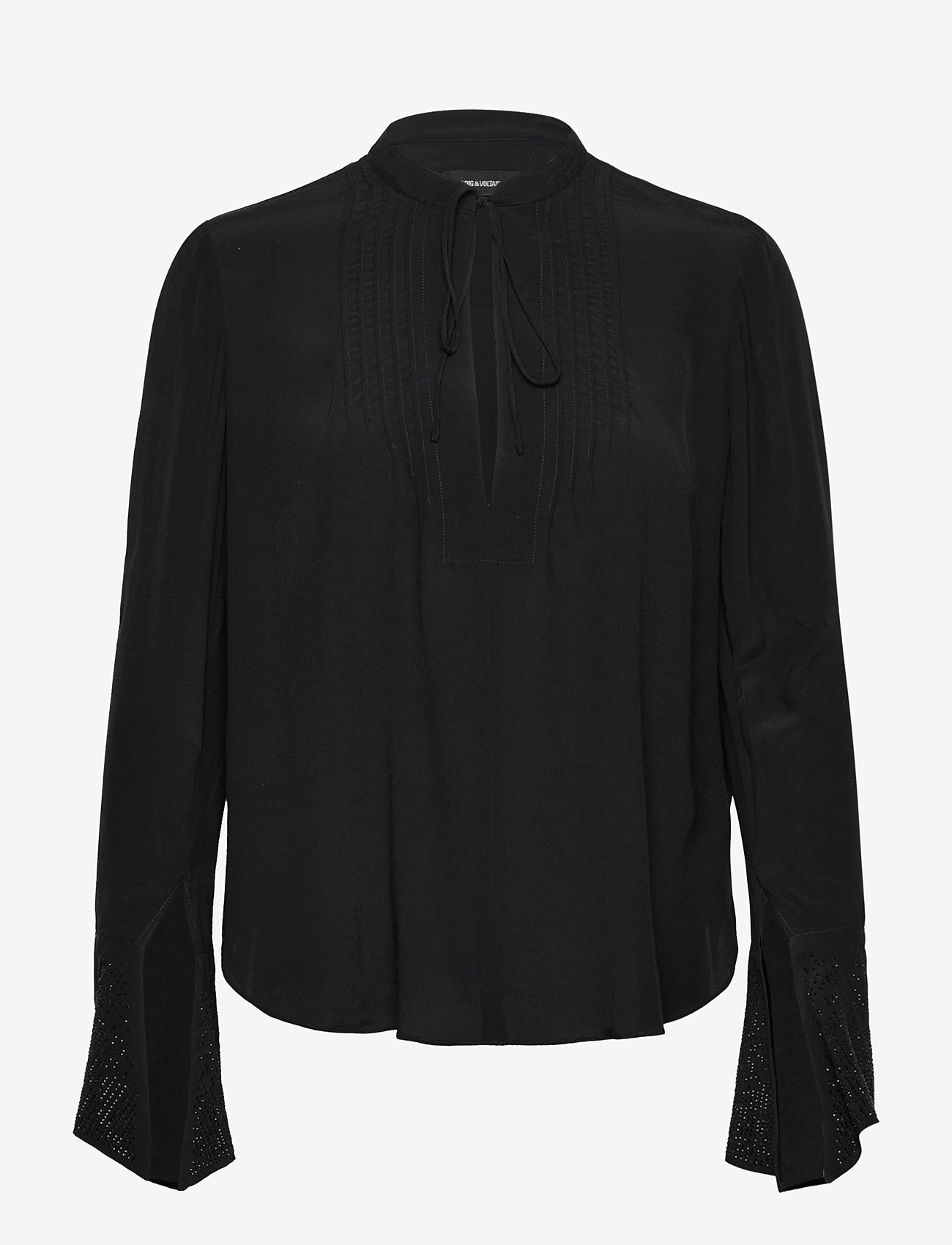 Zadig & Voltaire - TAIKA SOFT STRASS - langermede bluser - black - 0