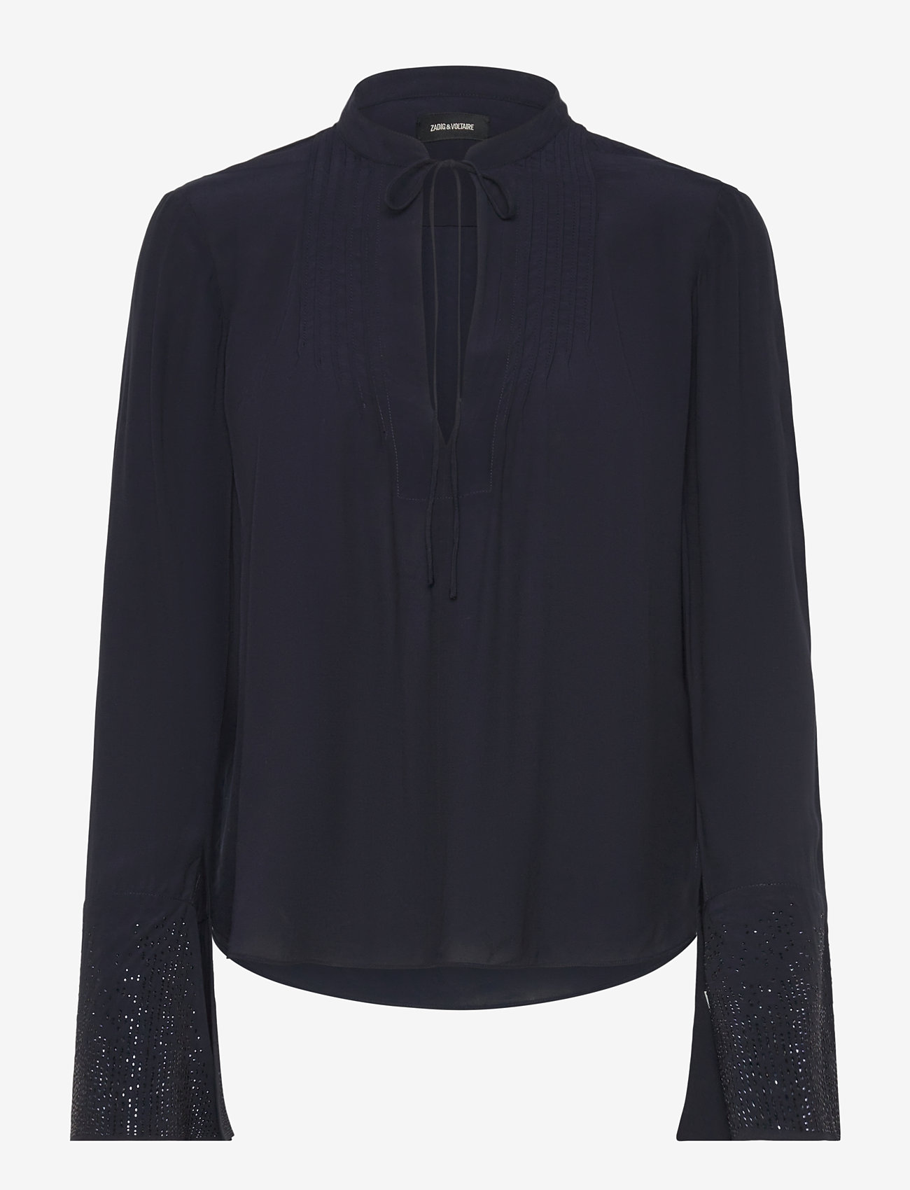 Zadig & Voltaire - TAIKA SOFT STRASS - langærmede bluser - encre - 0