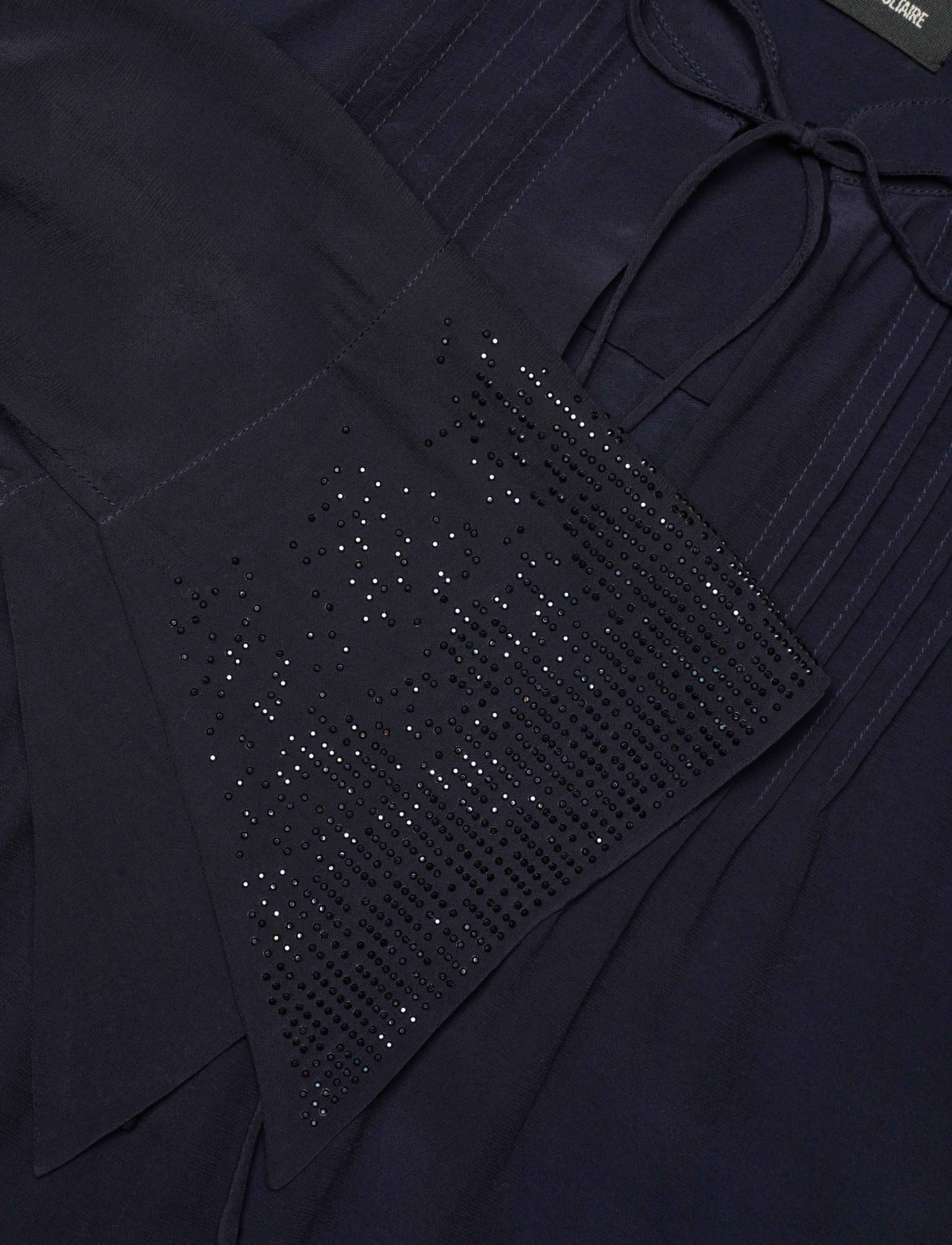 Zadig & Voltaire - TAIKA SOFT STRASS - langärmlige blusen - encre - 2