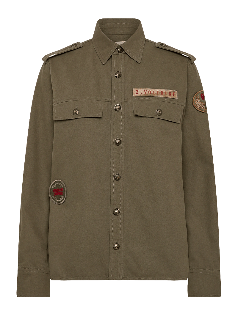 Zadig & Voltaire - TASKAM CANVAS - jeansjackor - leaves - 0