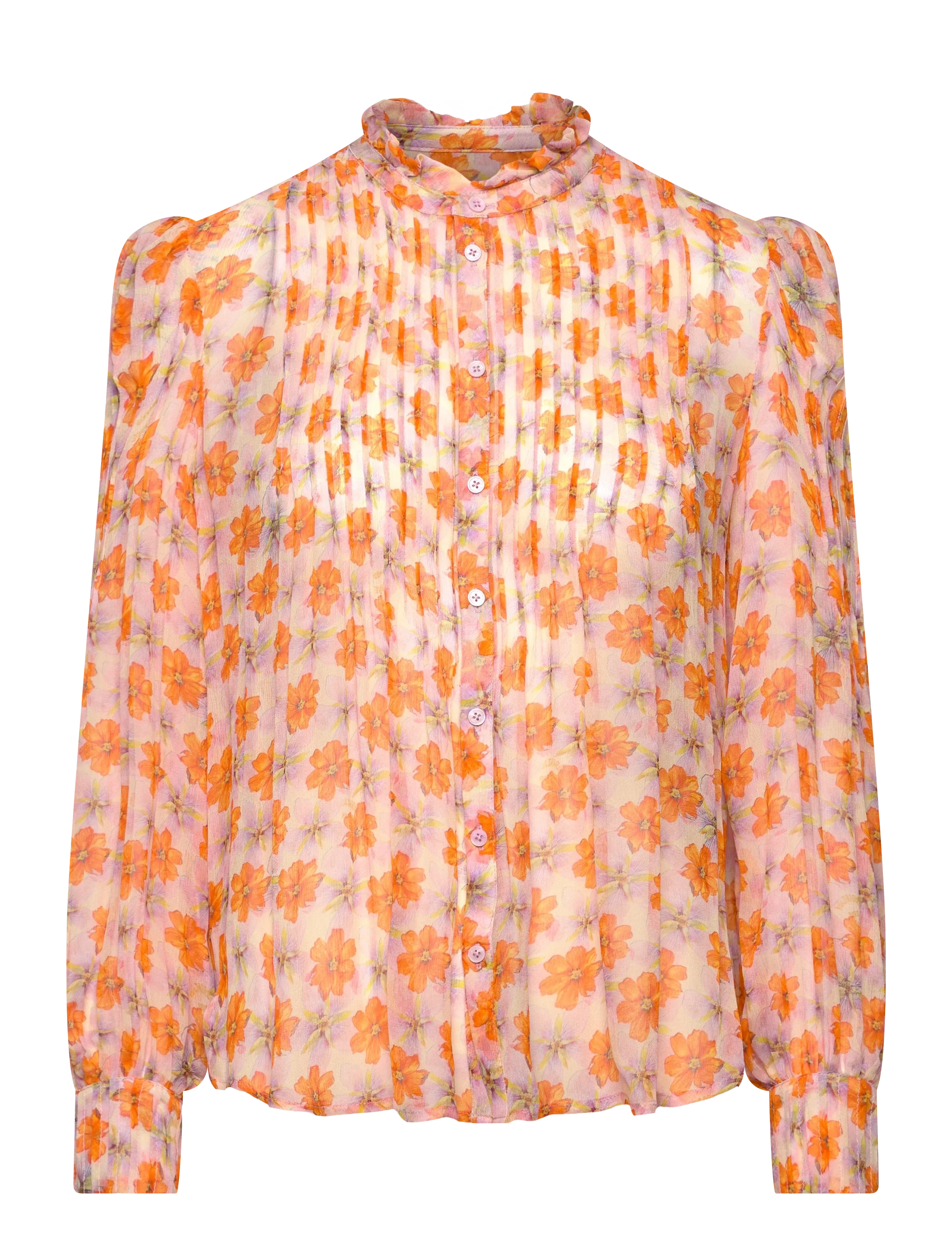 Zadig & Voltaire TIMZ MOUSSELINE FLOWERS - Designers - CREAM / orange