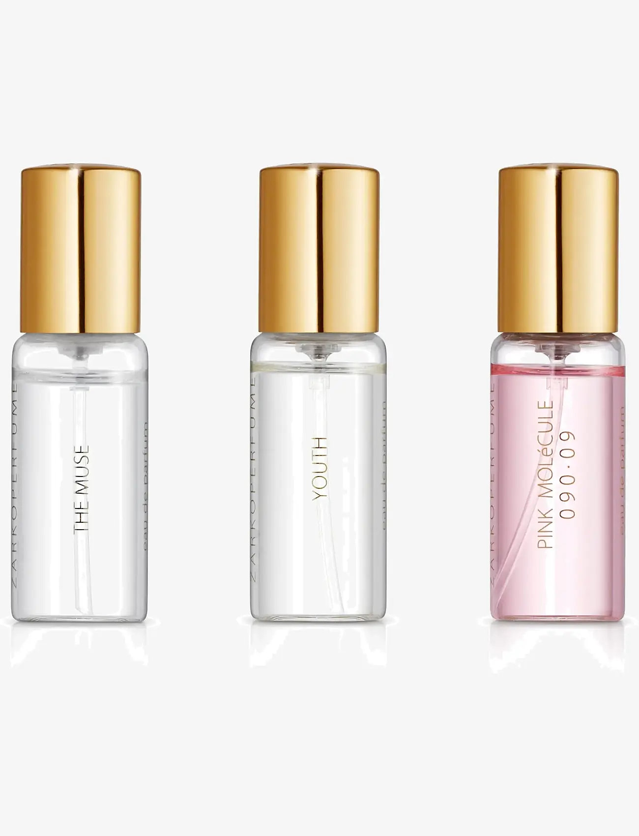 Zarkoperfume - Gift Set Triple Treat Pink Molécule 090.09 EdP + The Muse EdP + Youth EdP - gåvoset - clear - 0