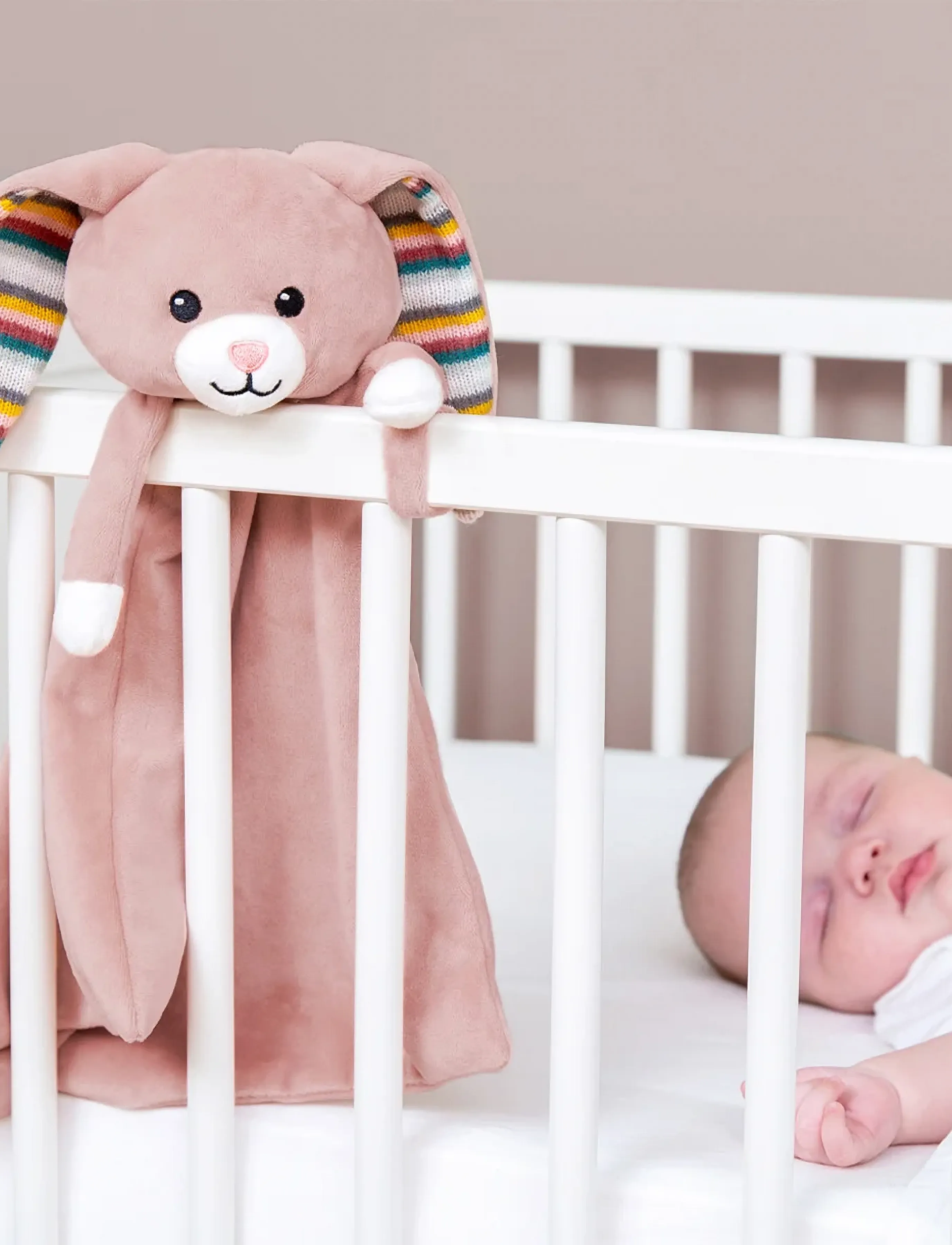 ZAZU Becky The Bunny Comforter With Sound, Børn, Musical Plush Legetøj, Pink, Str: ONE SIZE