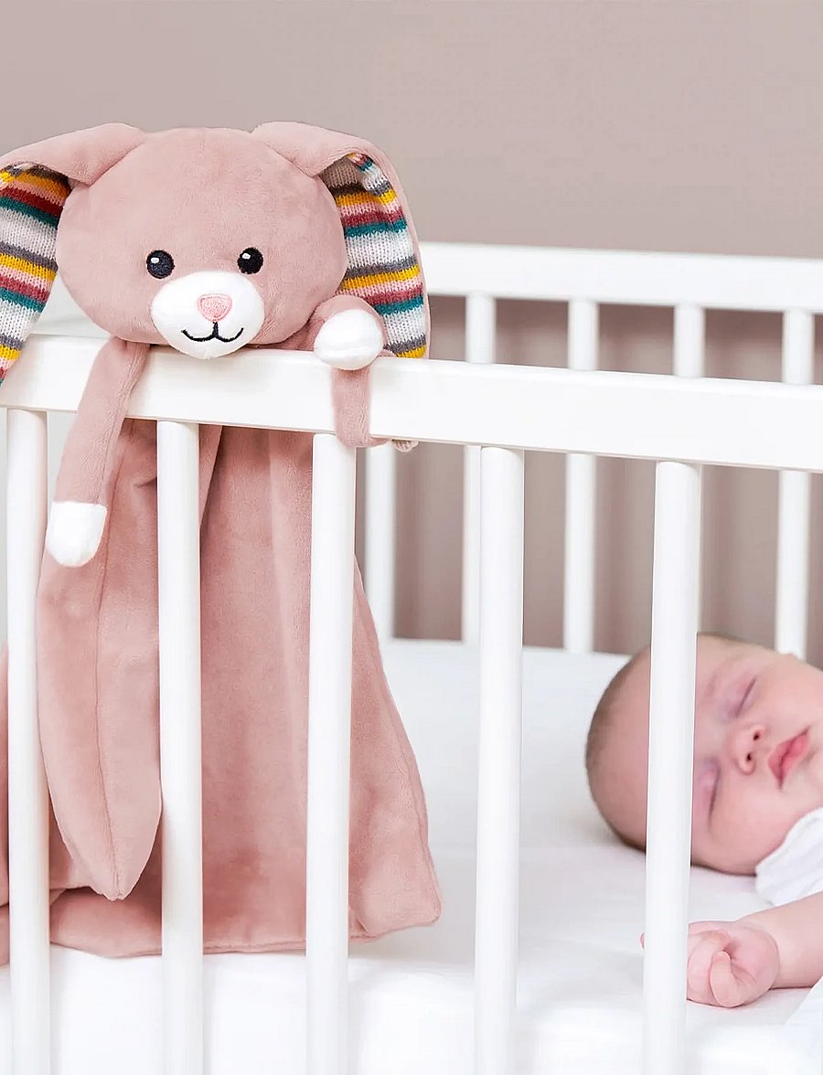 ZAZU - Becky the Bunny Comforter with Sound - baby nattlampa - pink - 0