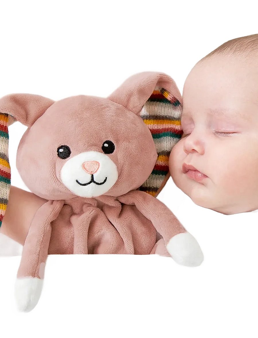 ZAZU - Becky the Bunny Comforter with Sound - baby nattlampa - pink - 2
