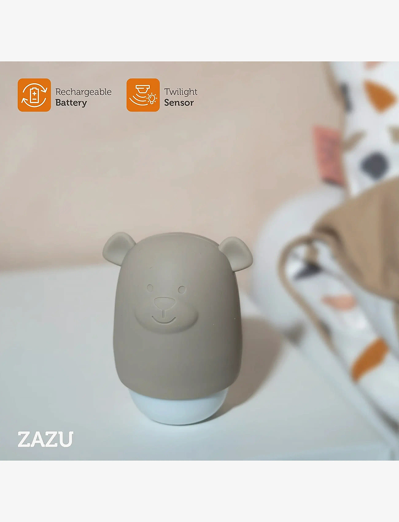ZAZU - Benny the Bear - night lamps - beige - 4