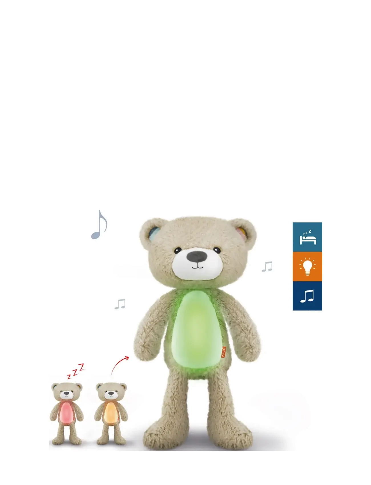 ZAZU Brody The Bear Sleeptrainer, One Size, Lighting, Braun - Night Lamps, Kinder