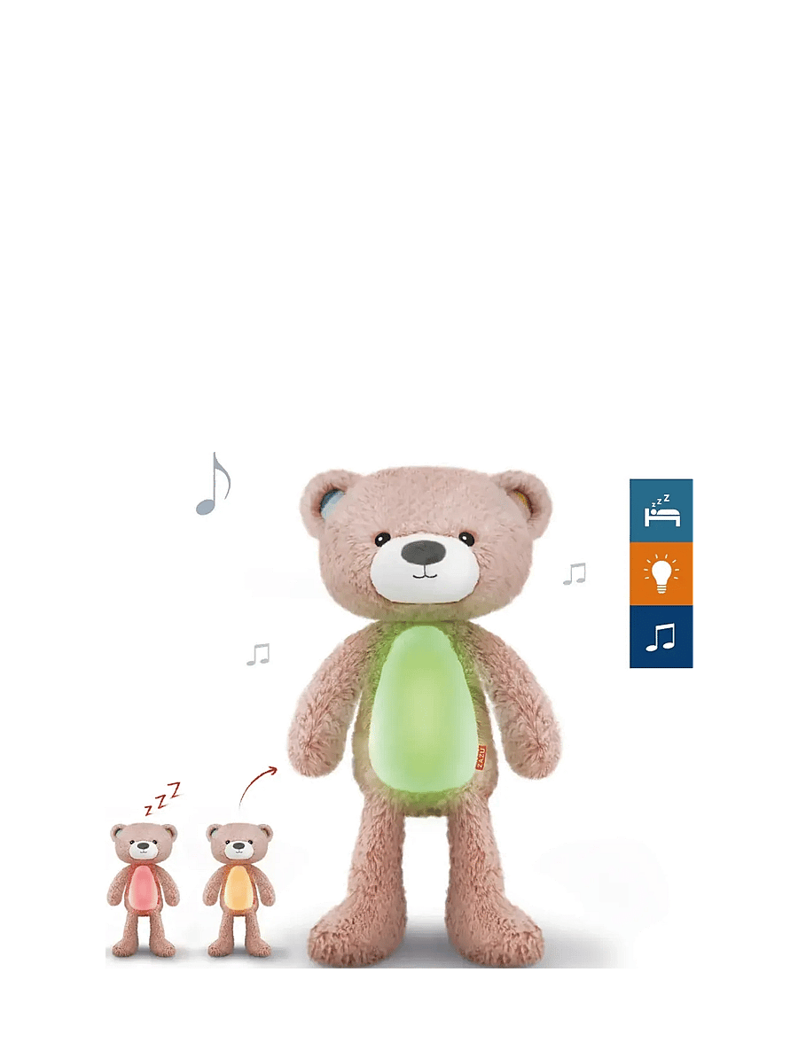 ZAZU - Brody the Bear Sleeptrainer - nachtlampen - pink - 0