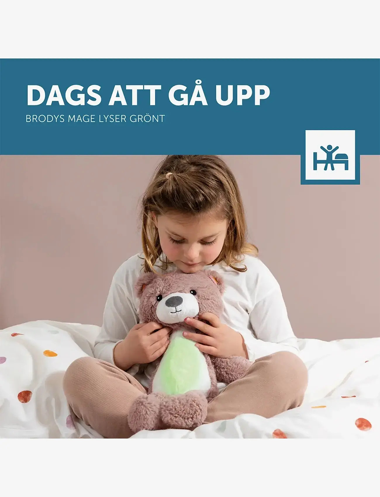 ZAZU - Brody the Bear Sleeptrainer - nachtlampen - pink - 5
