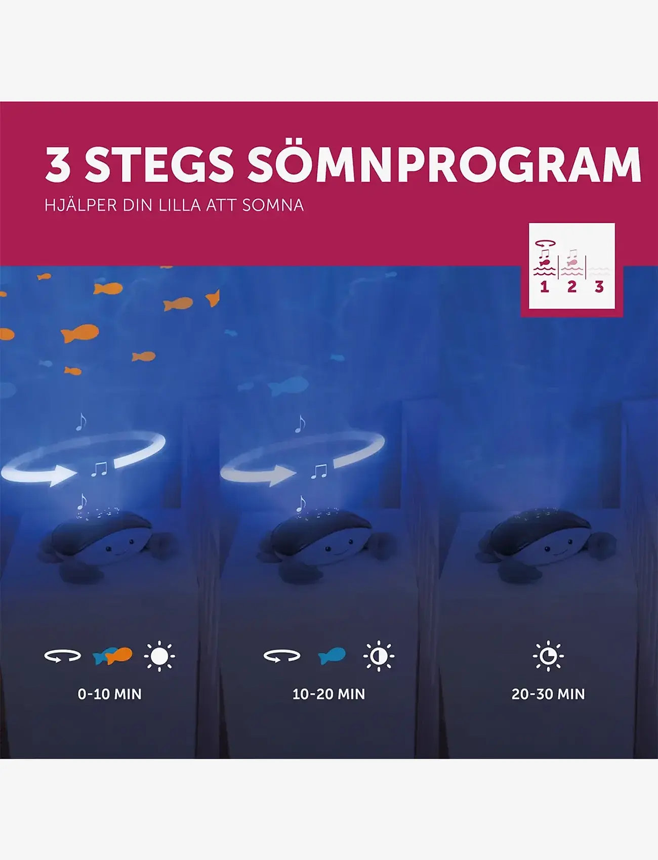 ZAZU - Cody the Crab Projector - nattlampor - blue - 1