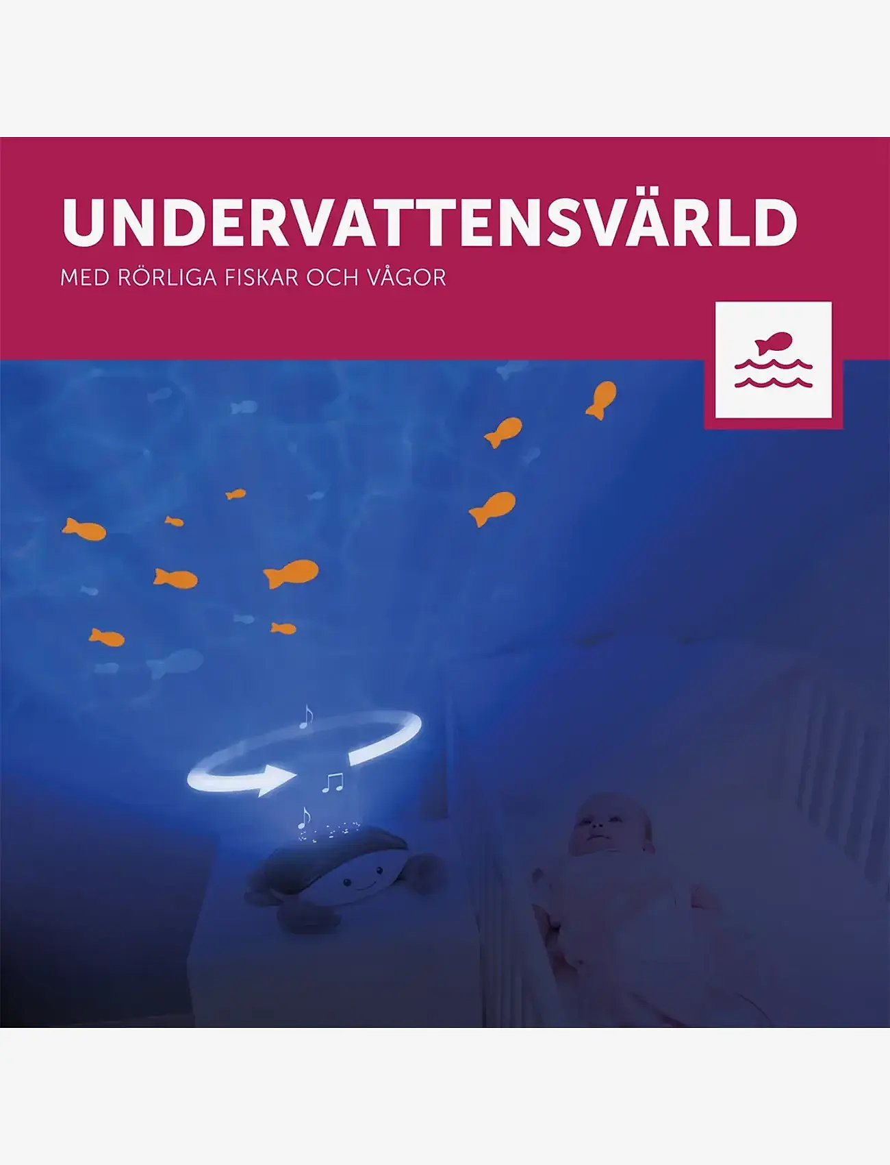 ZAZU - Cody the Crab Projector - nattlampor - blue - 2