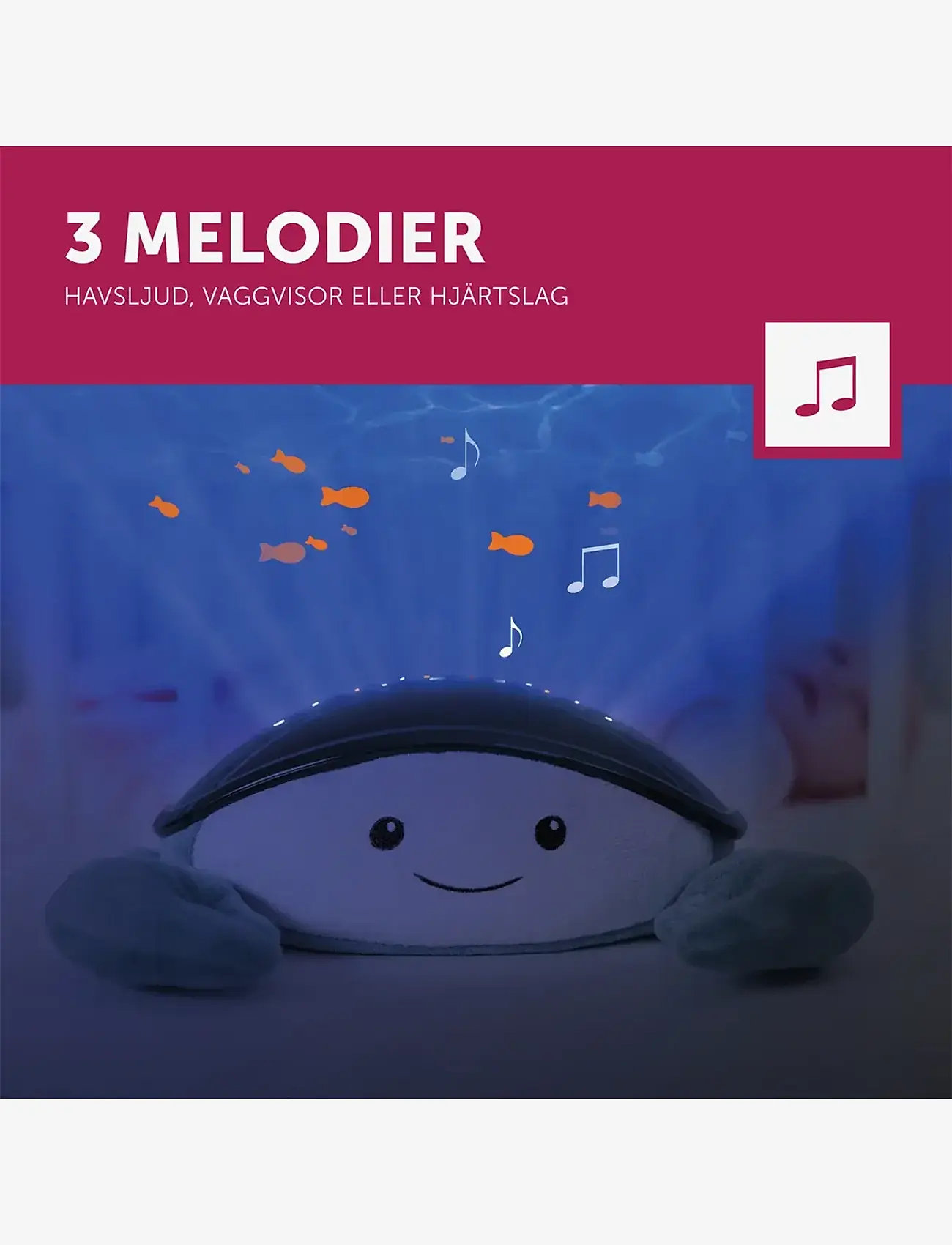 ZAZU - Cody the Crab Projector - nattlampor - blue - 3