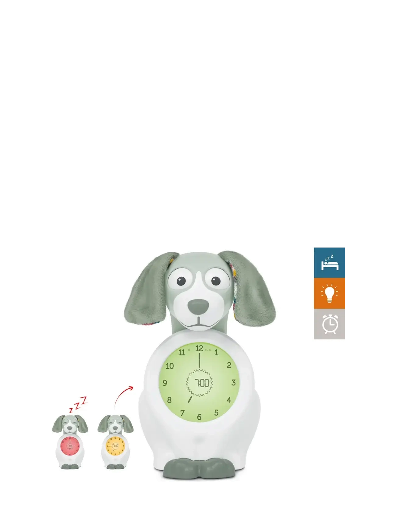 ZAZU Davy The Dog Sleeptrainer, One Size, Kids Decor, Grün - Clocks, Kinder