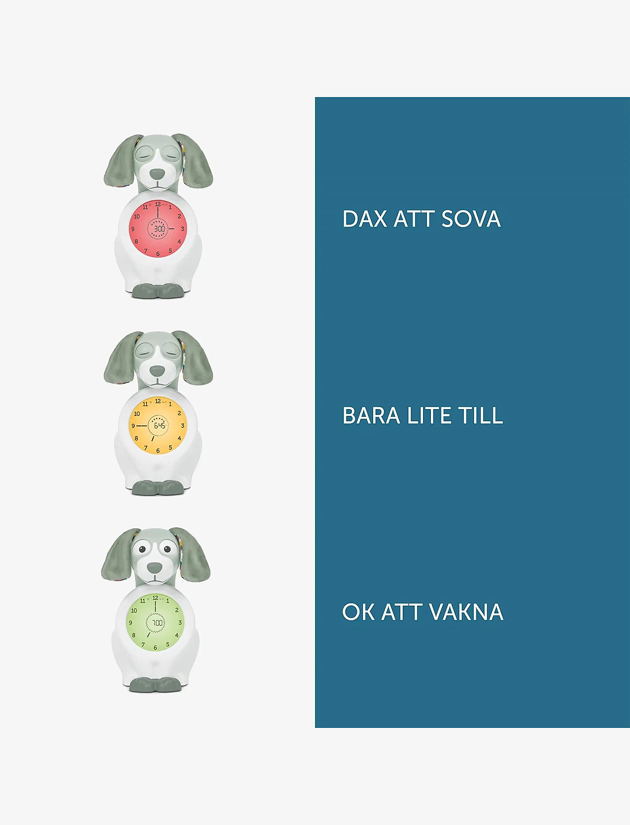 ZAZU - Davy the Dog Sleeptrainer - klokken - green - 2