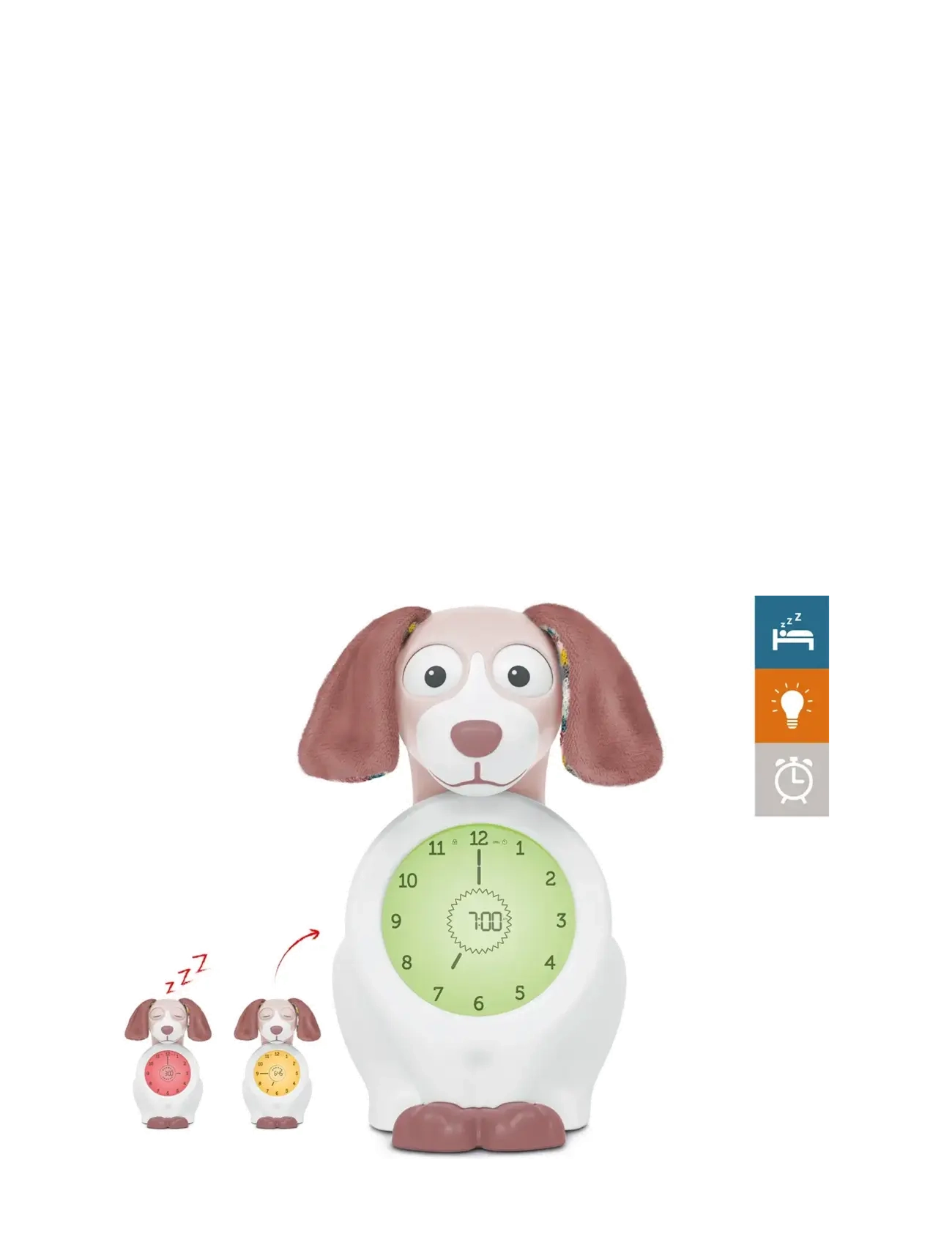 ZAZU Davy The Dog Sleeptrainer, Clocks, Multi/mønstret, Str: ONE SIZE