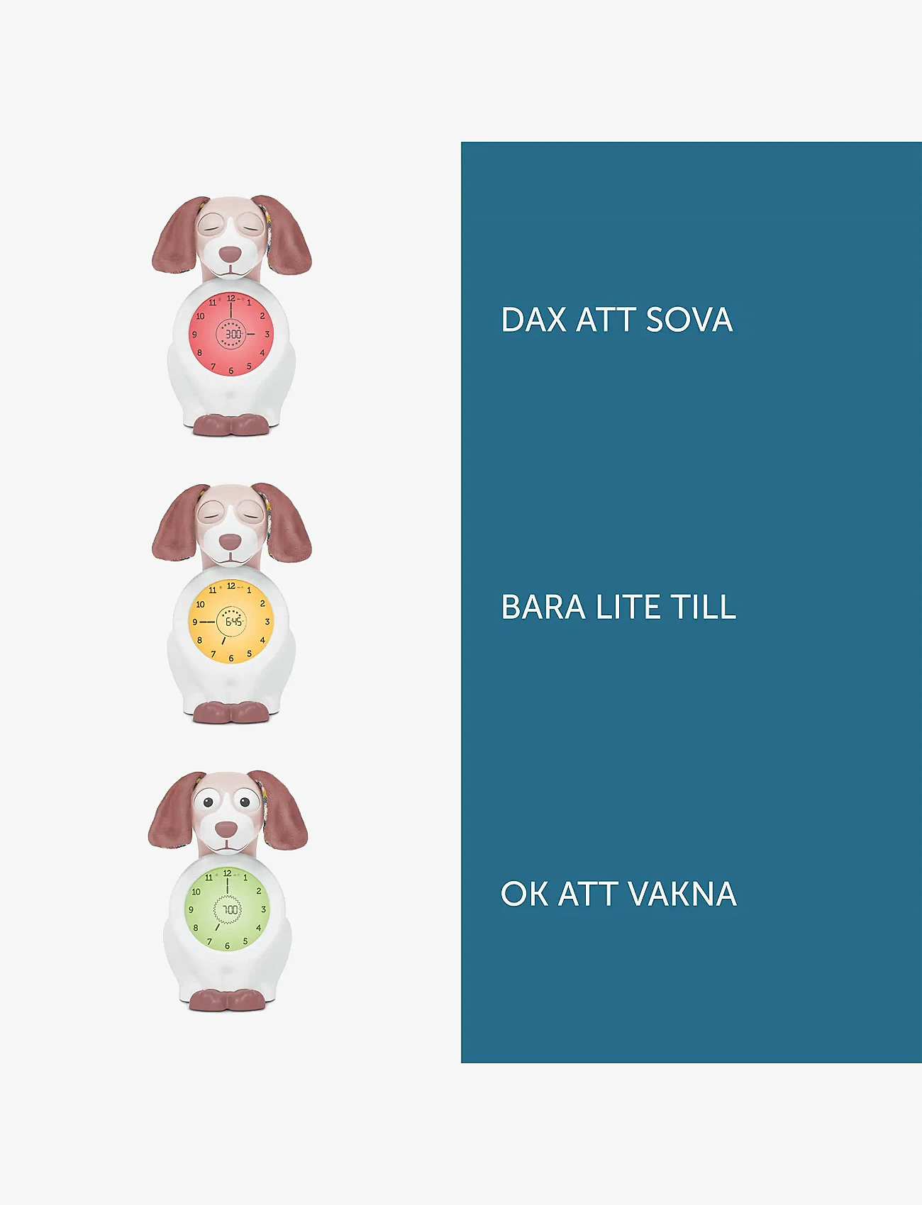 ZAZU - Davy the Dog Sleeptrainer - klockor - pink - 1