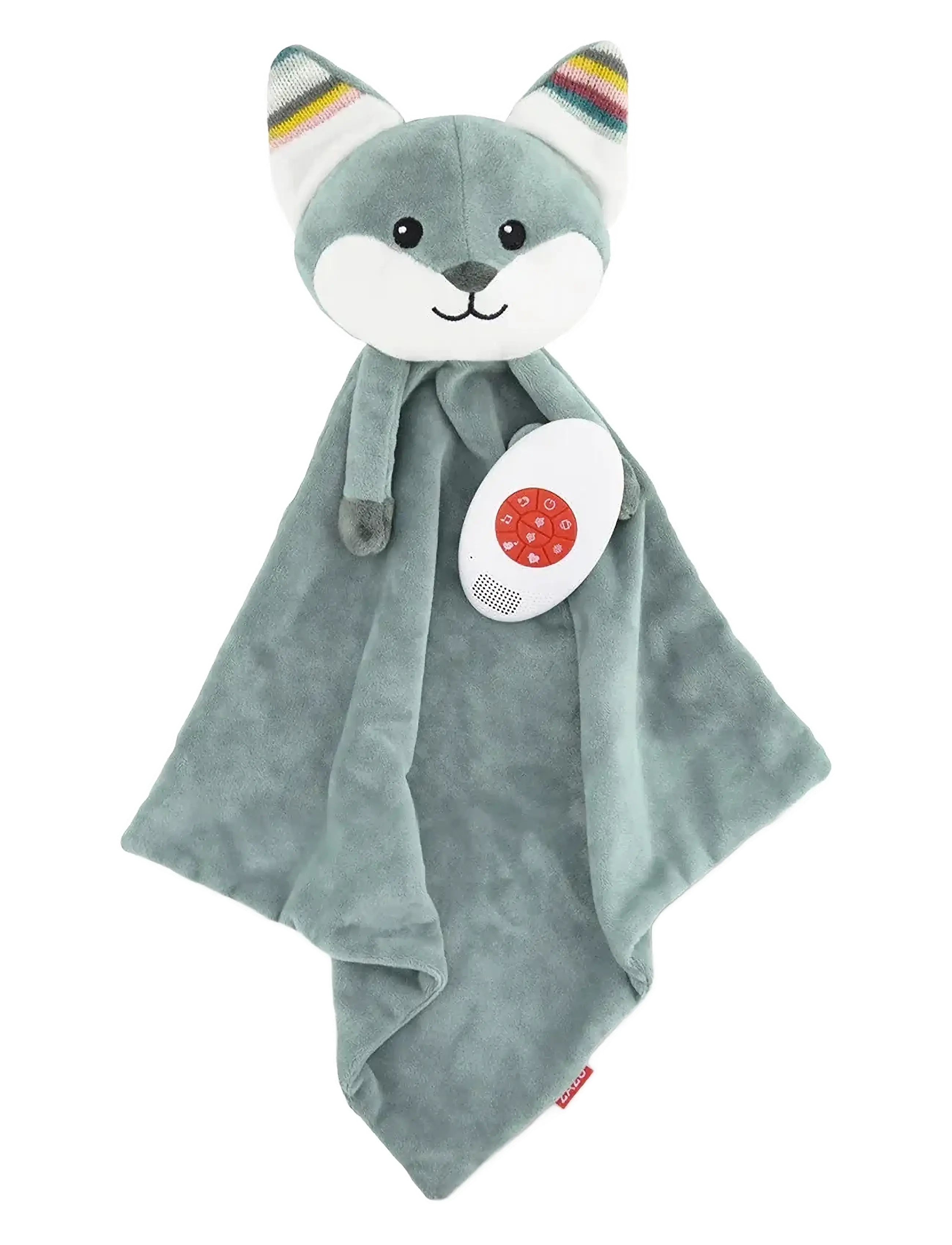 ZAZU Felix The Fox Comforter With Sound, One Size, Green, Baby Legetøj > Musical Plush Legetøj, Børn