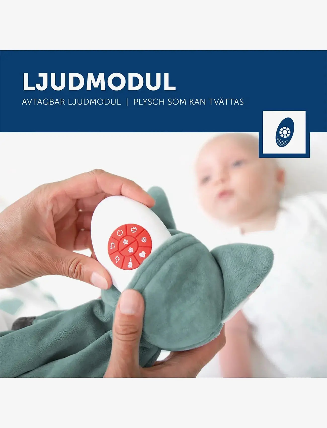 ZAZU - Felix the Fox Comforter with Sound - speldosor - green - 2