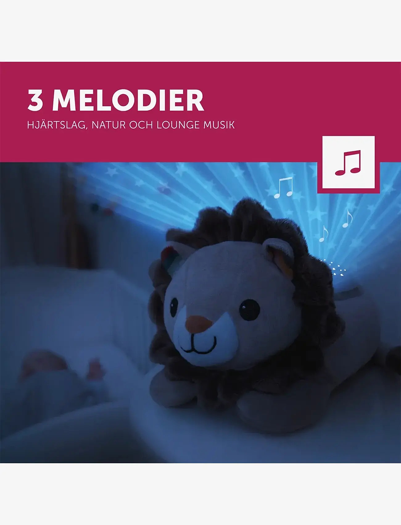 ZAZU - Leo the Lion Projector - lampki nocne - grey - 2