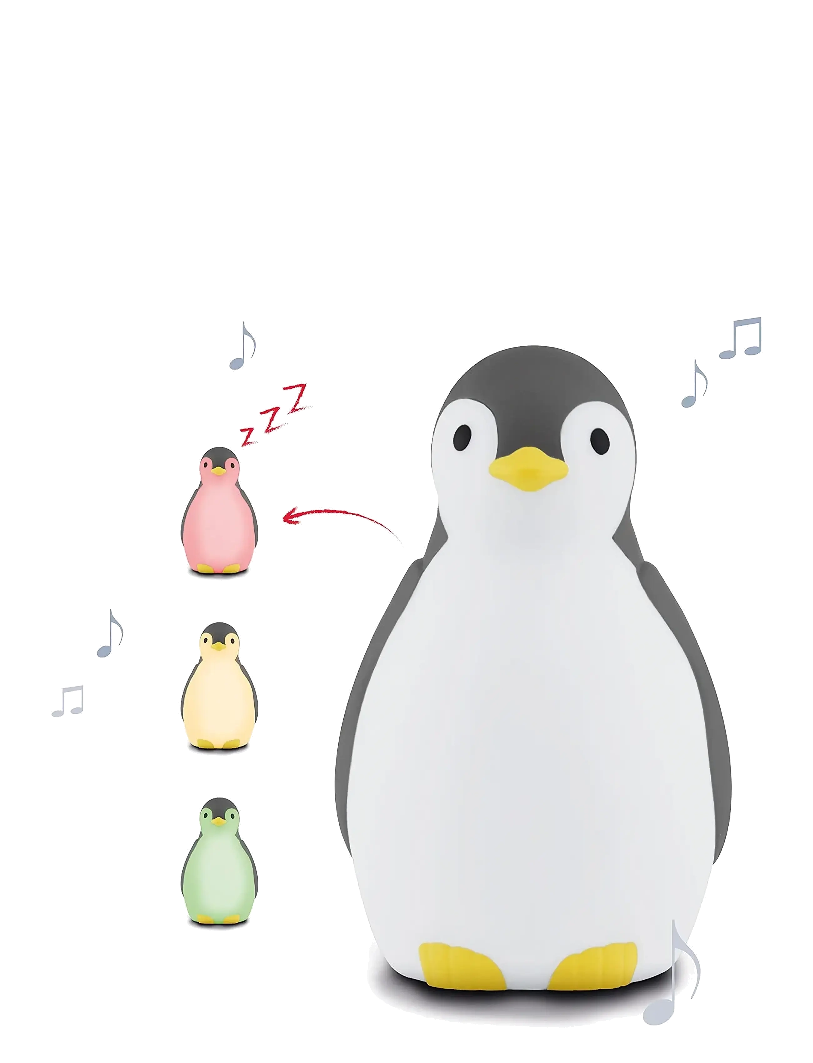 ZAZU Pam the Penguin Sleeptrainer - 4 for 3 - GREY / multi
